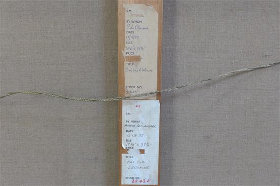 § Pierre de Clausades (1910-1976) Pins sur LEstuaire, 19.75 x 39.5in.